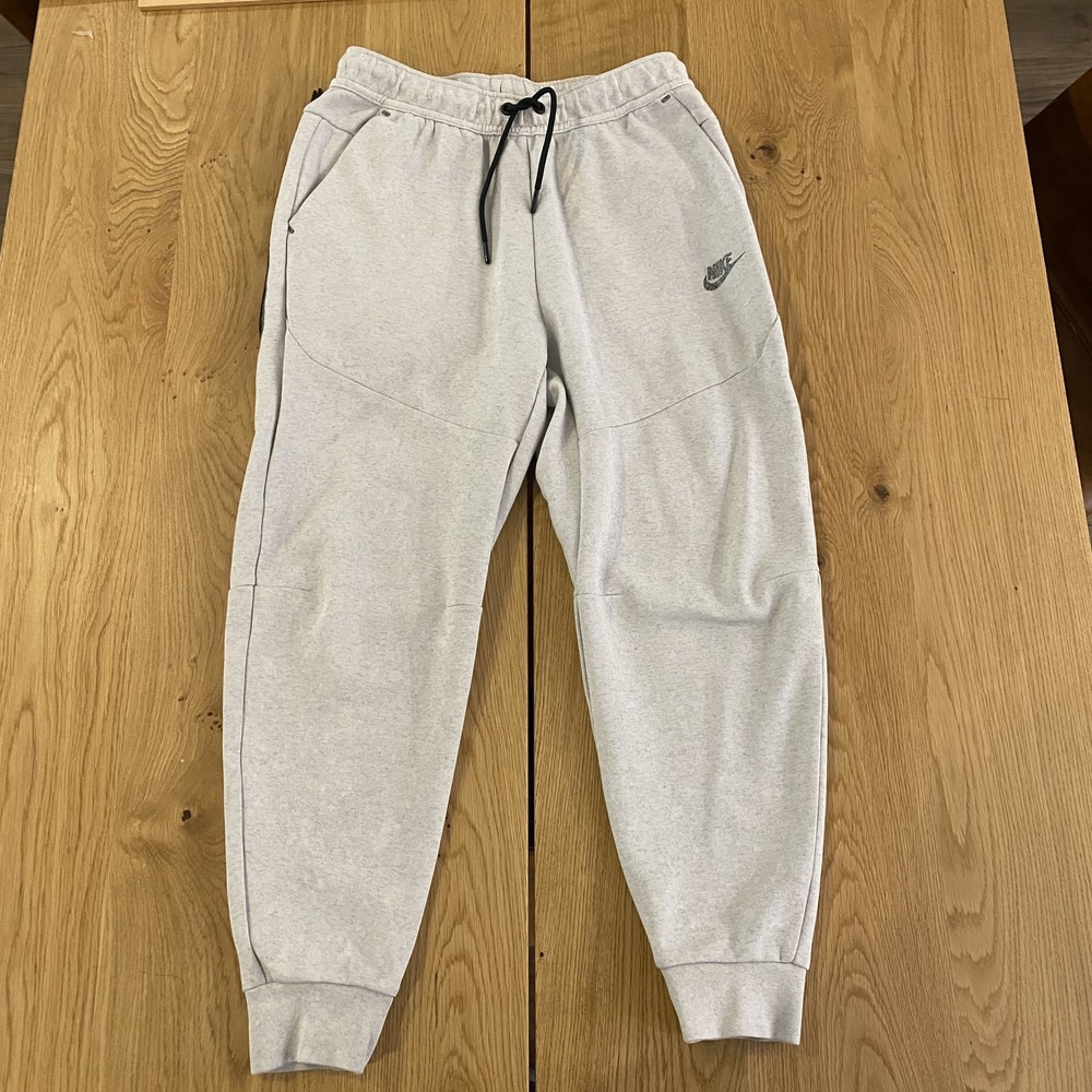 Nike Sportswear Tech Fleece Men's Jogger Pants - Light Grey Heather/White, M